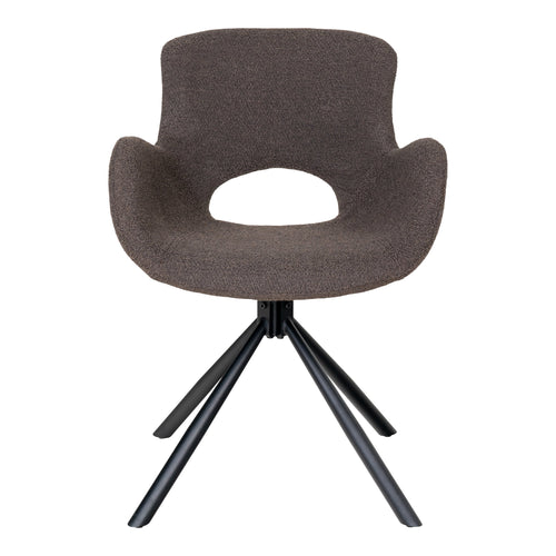 Amorim Eetkamerstoel met Draaifunctie - Bouclé, taupe (mushroom) HN1274 (set van 2)