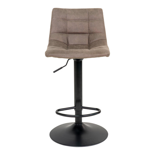 Middelfart Barkruk - Barkruk, microvezel, lichtbruin, zwarte poten HN1281 (set van 2) - Noël Home