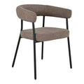 Trivio Dining Chair - Brown, black legs HN1314 (set of 2)