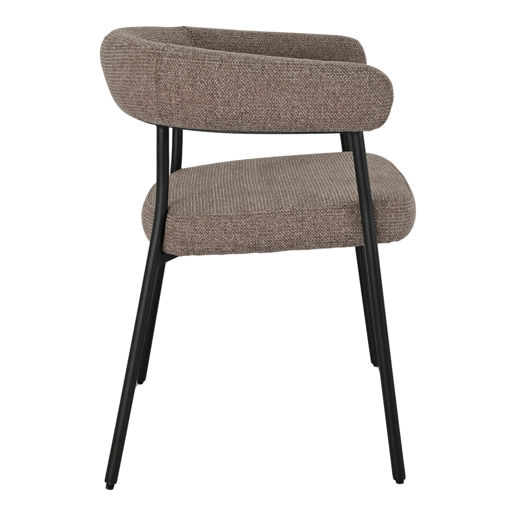 Trivio Dining Chair - Brown, black legs HN1314 (set of 2)