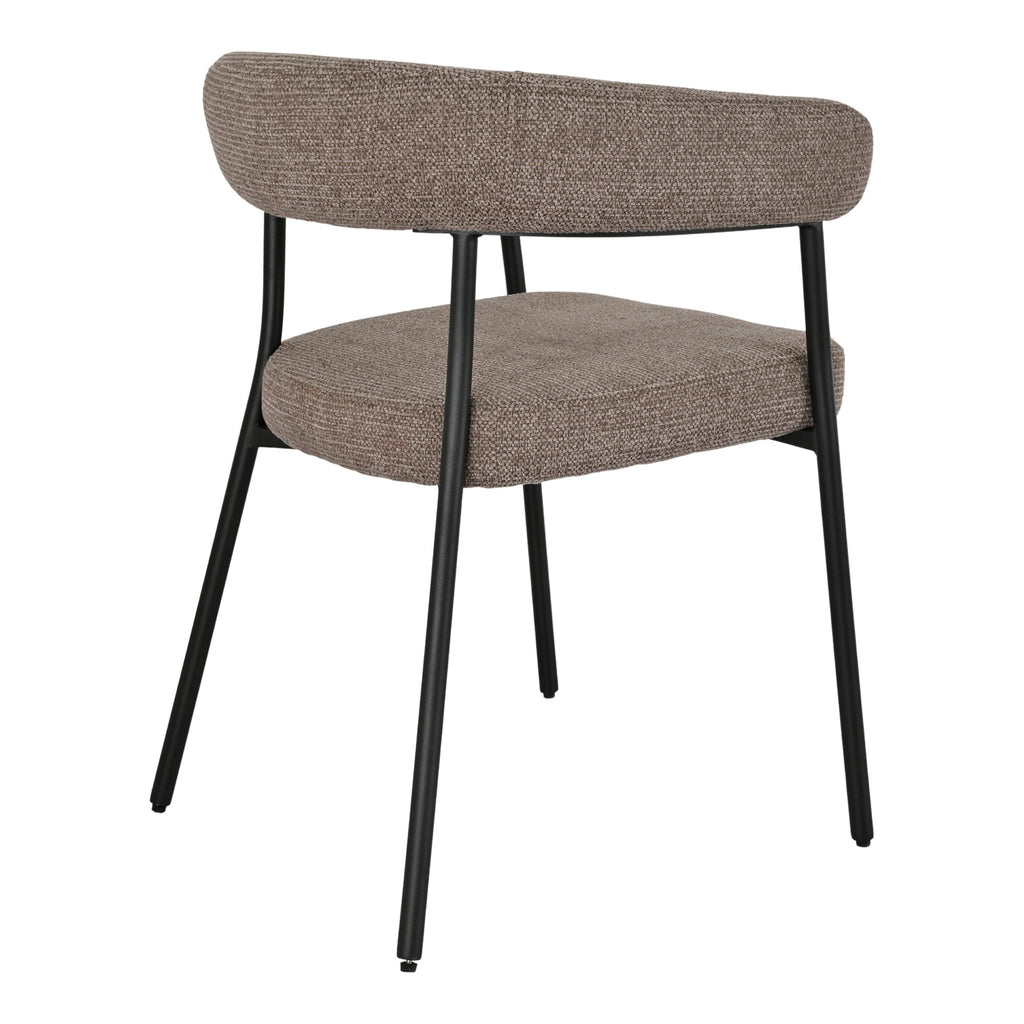 Trivio Dining Chair - Brown, black legs HN1314 (set of 2)