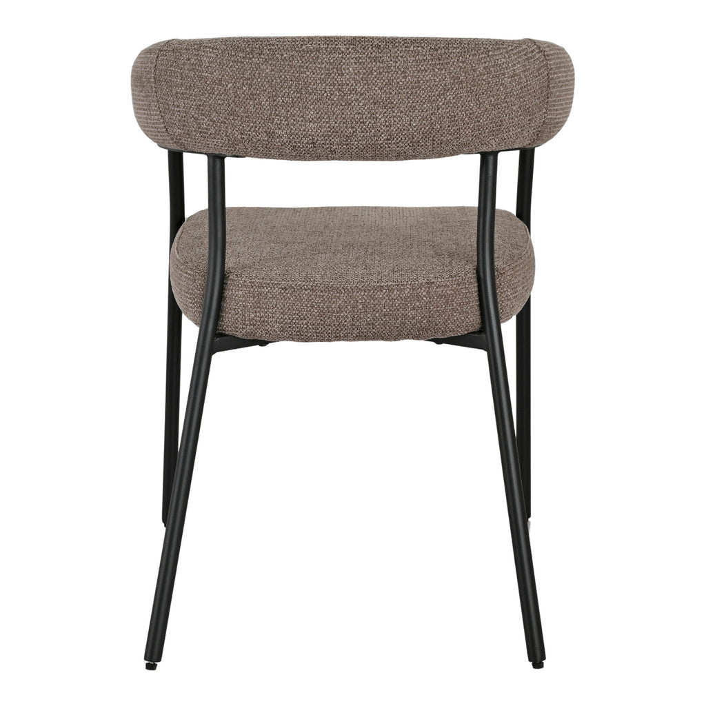 Trivio Dining Chair - Brown, black legs HN1314 (set of 2)