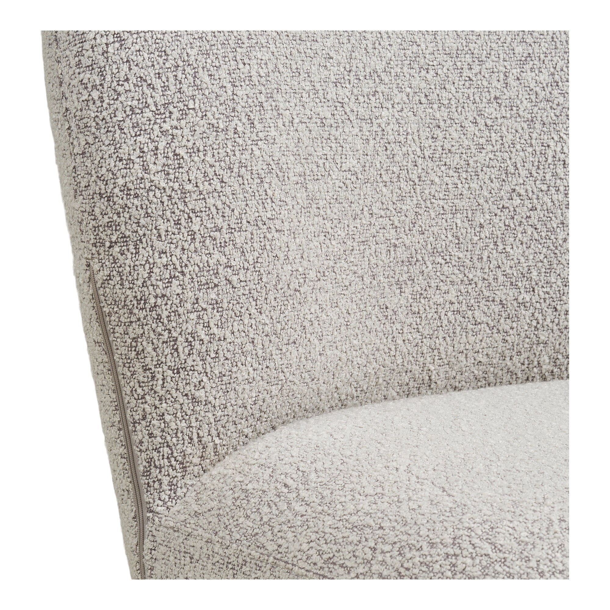 Lana Dining Chair with Swivel Function - Bouclé, sand, grey legs HN1267