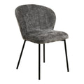 Roanne Dining Chair - Grey, Black Legs HN1319 (set of 2)