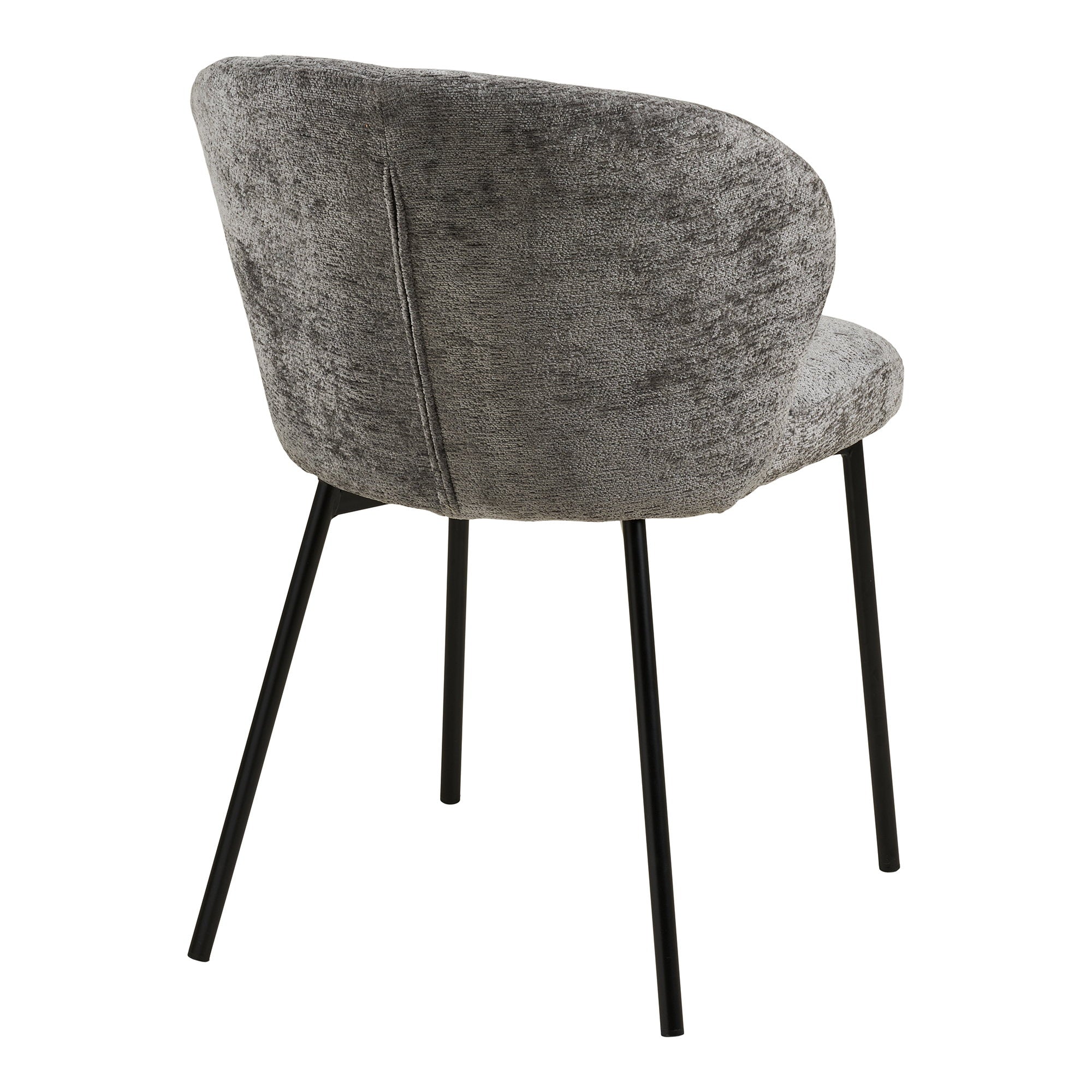 Roanne Dining Chair - Grey, Black Legs HN1319 (set of 2)