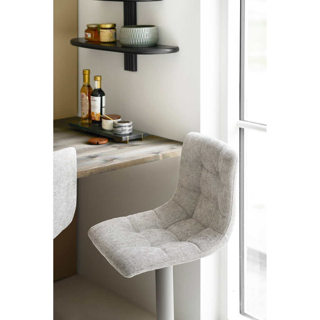 Middelfart Bar Stool - Bar stool, grey, grey legs, HN1272, set of 2