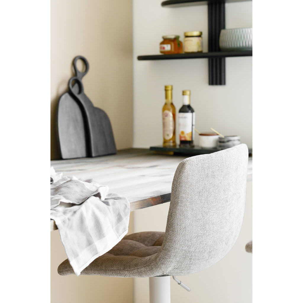 Middelfart Bar Stool - Bar stool, grey, grey legs, HN1272, set of 2