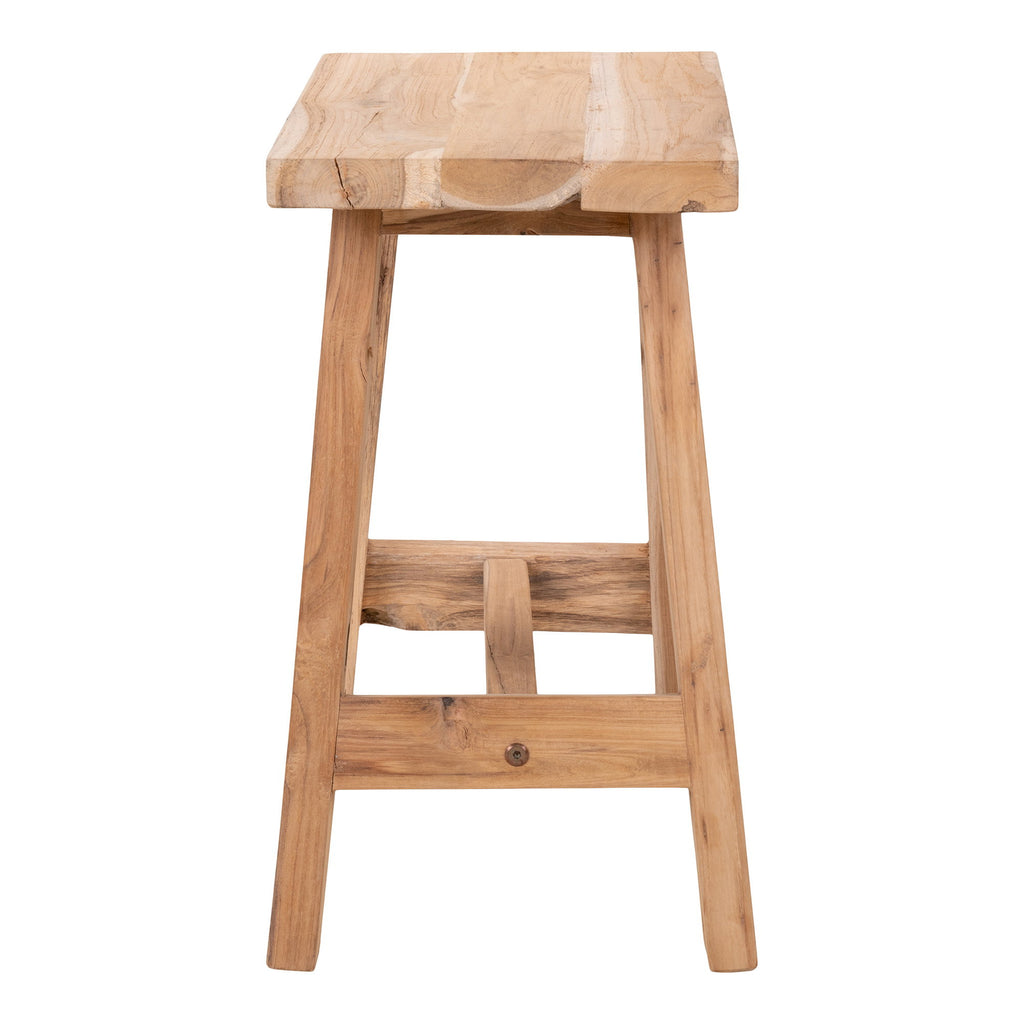 Barcelona Bankje - Teak, naturel 50x25x45 cm