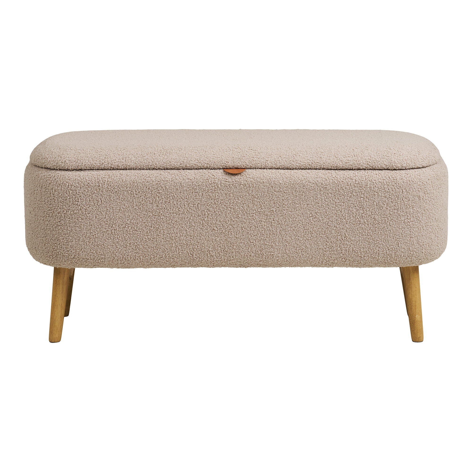 Harlow Opbergbank - Bouclé, beige 95x37x45 cm, HN1063