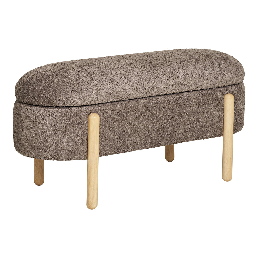 Branca Opbergbank - Bruin/naturel 97x40x48 cm, HN1237