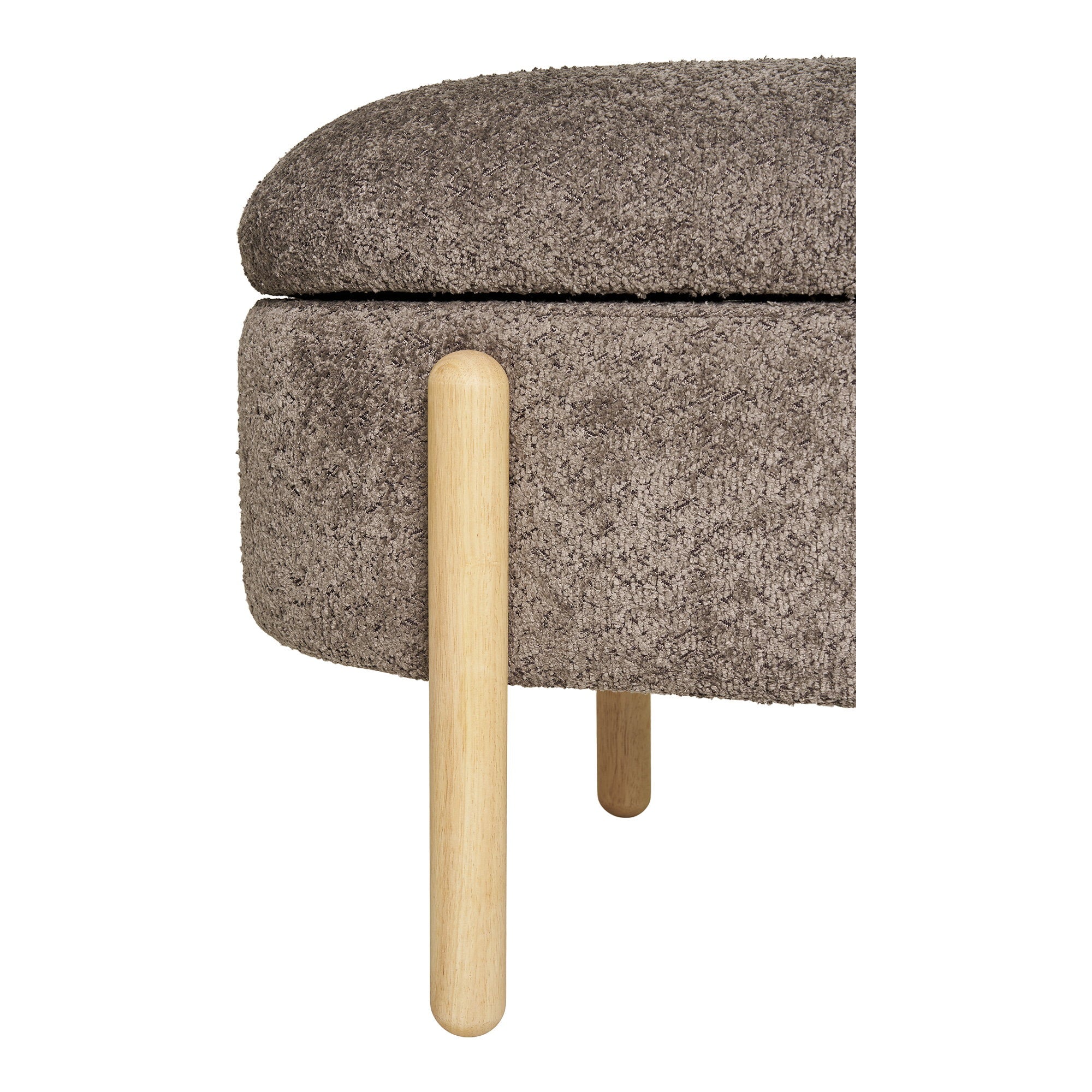 Branca Opbergbank - Bruin/naturel 97x40x48 cm, HN1237