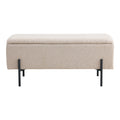 Watford Opbergbank - Opbergbank, bouclé, beige 95x36,5x43 cm, HN1233