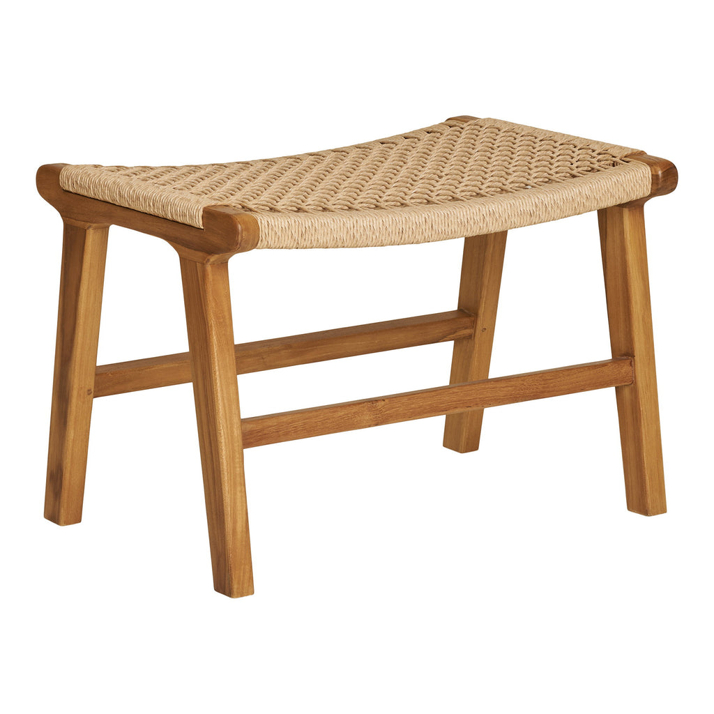 Derby Voetenbank - Teak, naturel 60x40x42 cm