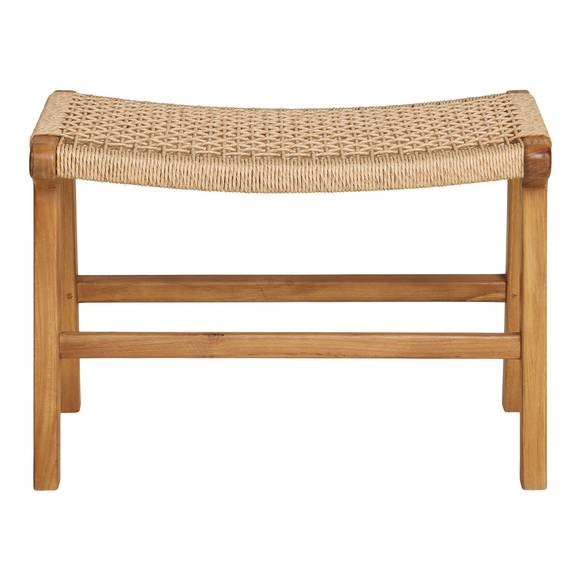 Derby Footstool - Teak, natural 60x40x42 cm