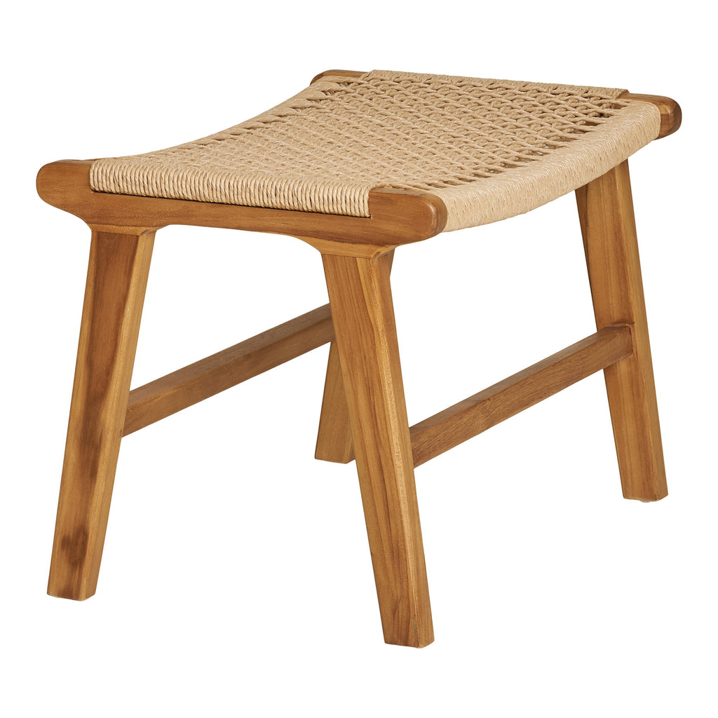 Derby Voetenbank - Teak, naturel 60x40x42 cm