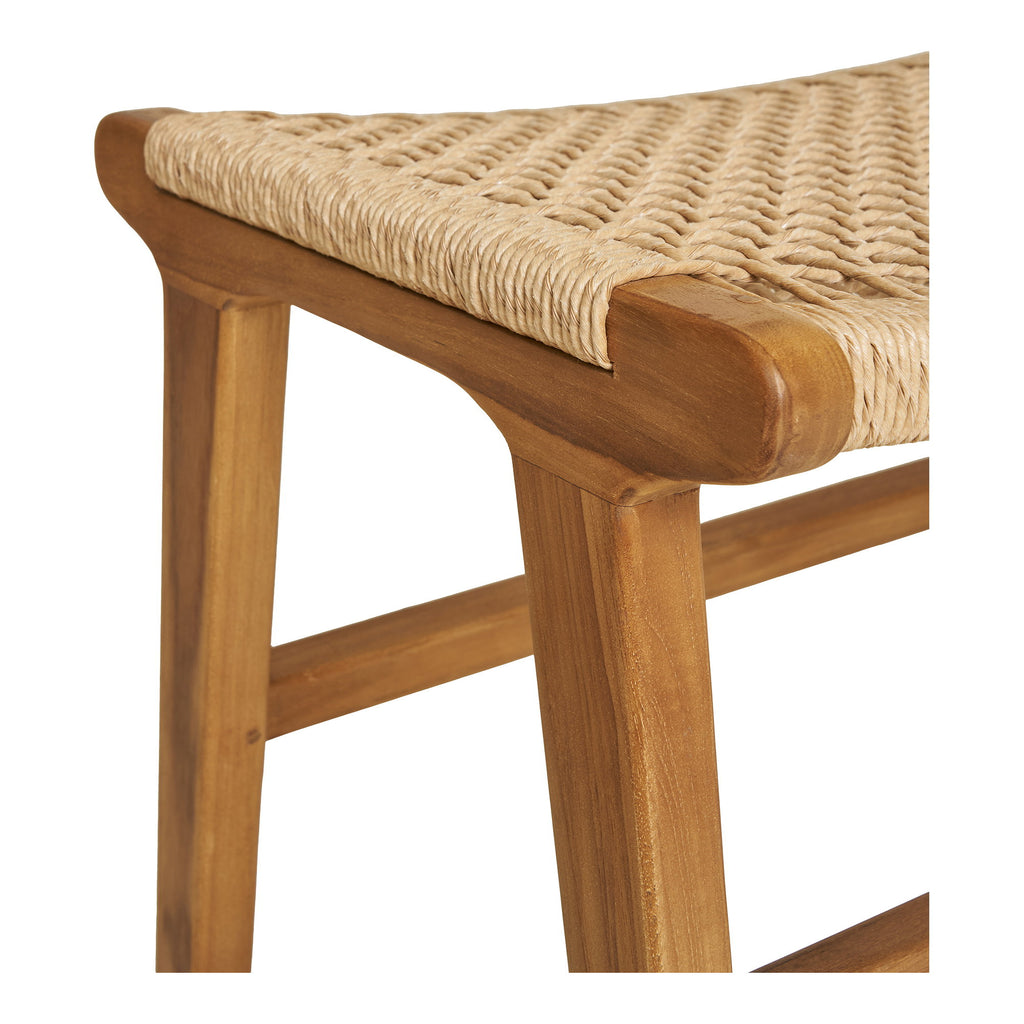Derby Voetenbank - Teak, naturel 60x40x42 cm