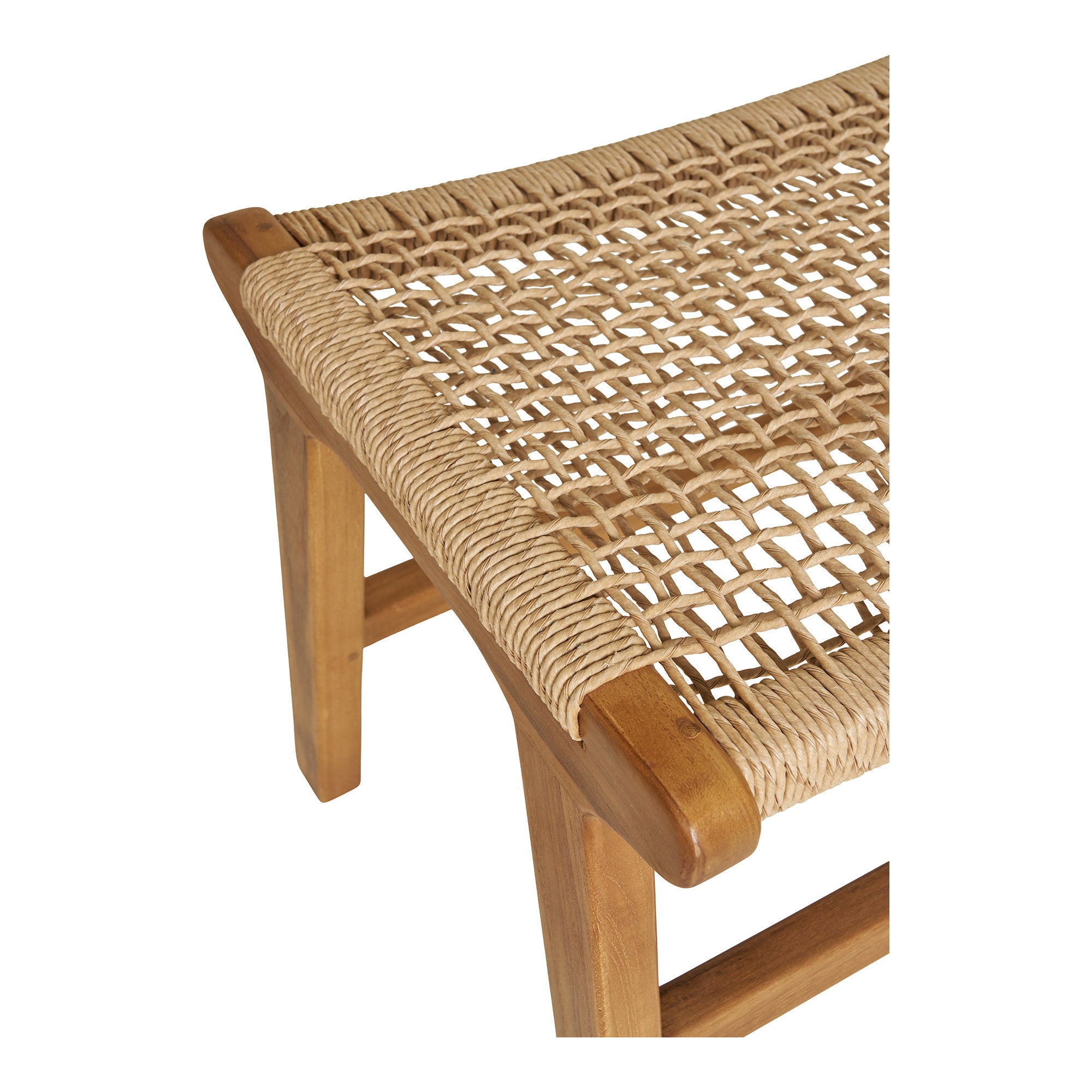 Derby Footstool - Teak, natural 60x40x42 cm