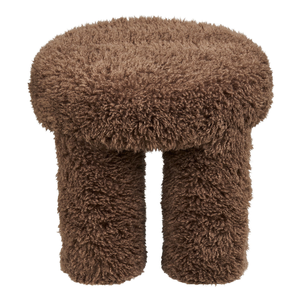 Gisborne Pouffe - Pouffe, brown, ø42x38 cm, HN1355