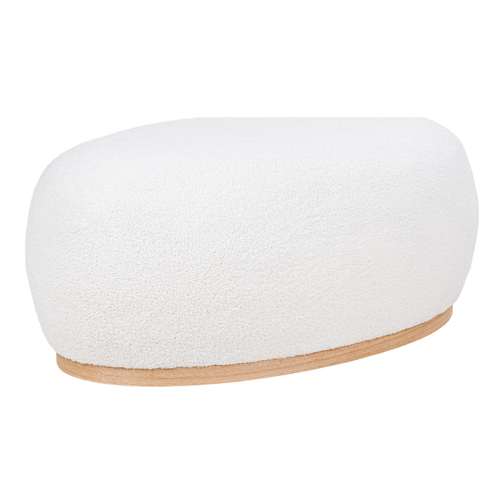 Manhattan Poef - Teddy, wit 54,5x88,5x36 cm, HN1235
