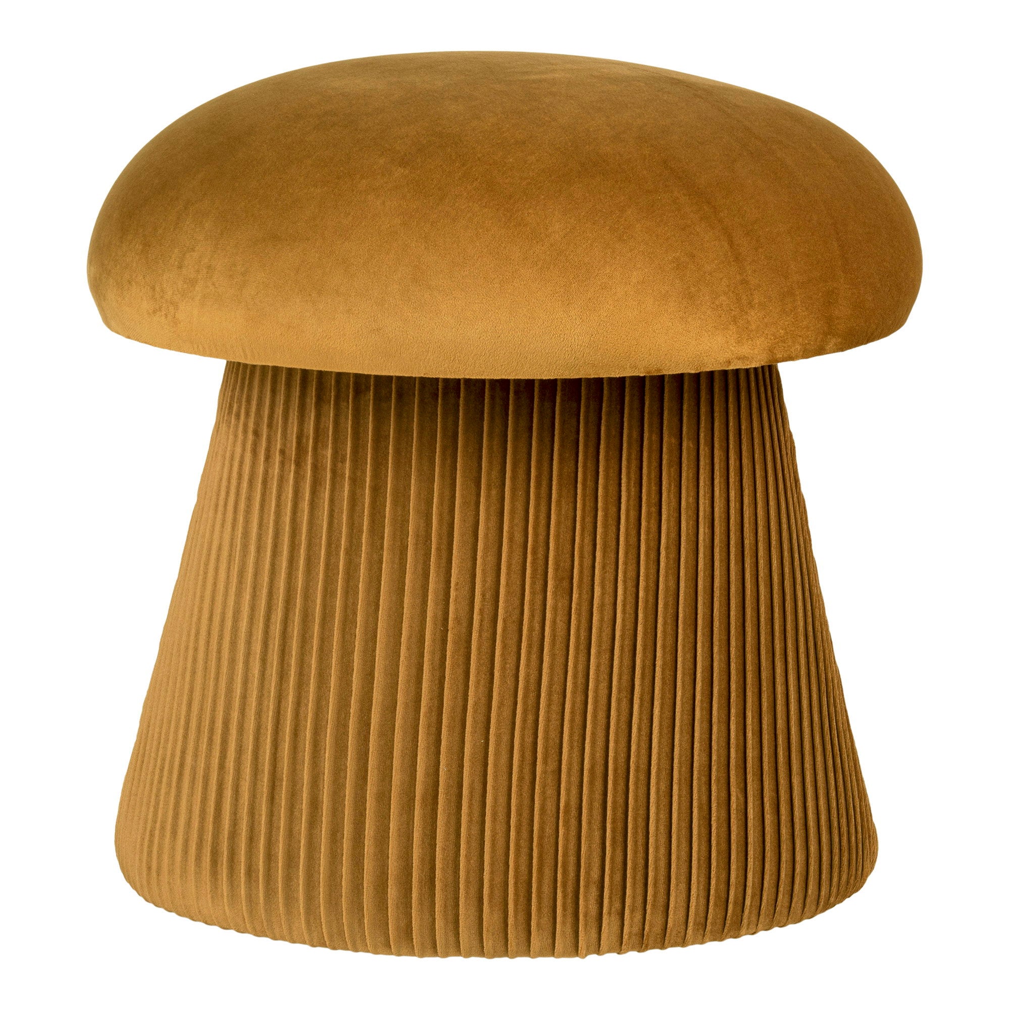 Hampton Poef - Fluweel, okergeel Ø41x39 cm, HN1245