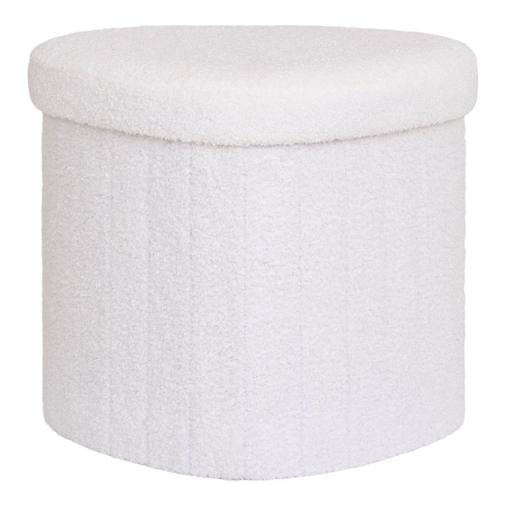 Medford Poef - Teddy, wit 42,5x36,5 cm, HN1310