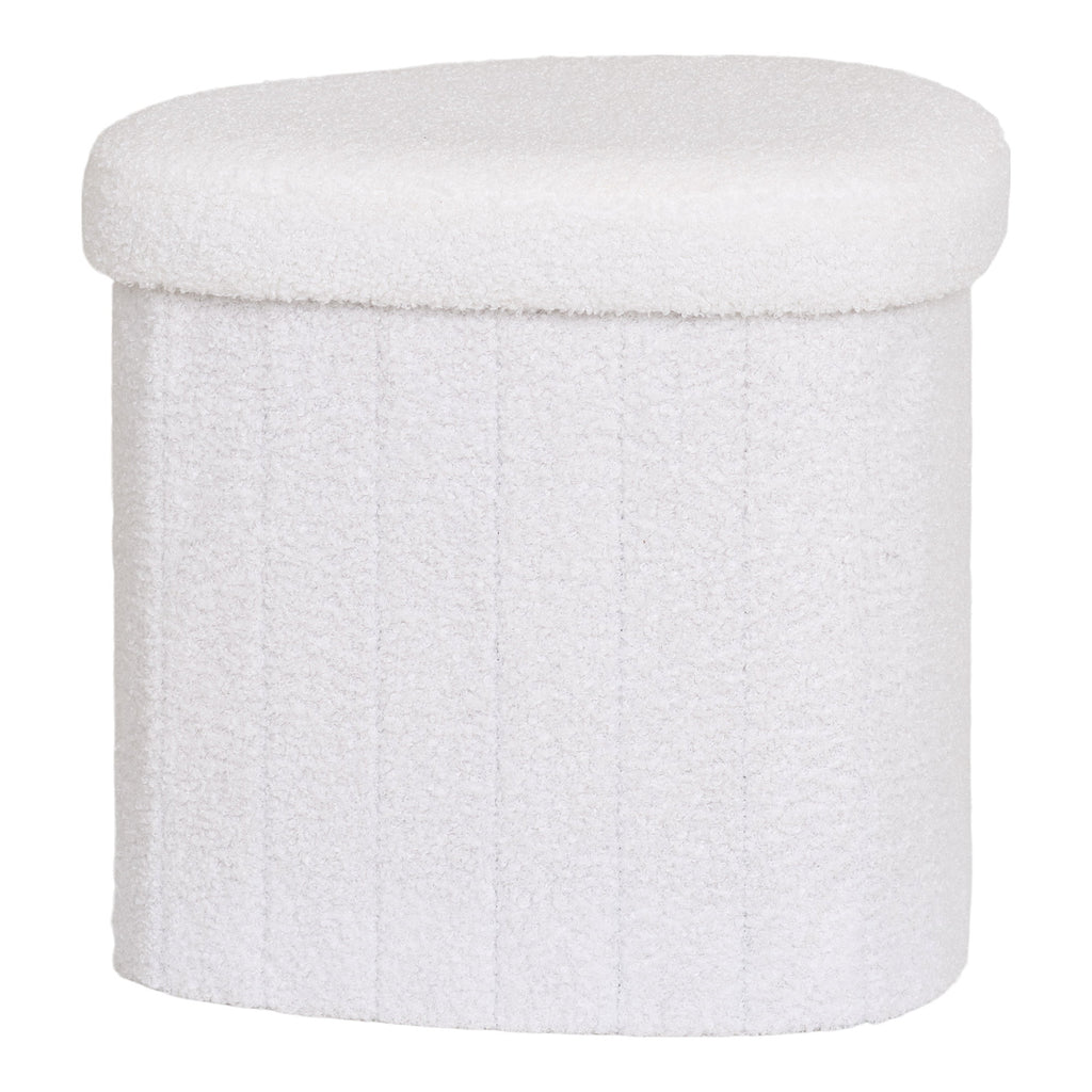 Medford Poef - Teddy, wit 42,5x36,5 cm, HN1310