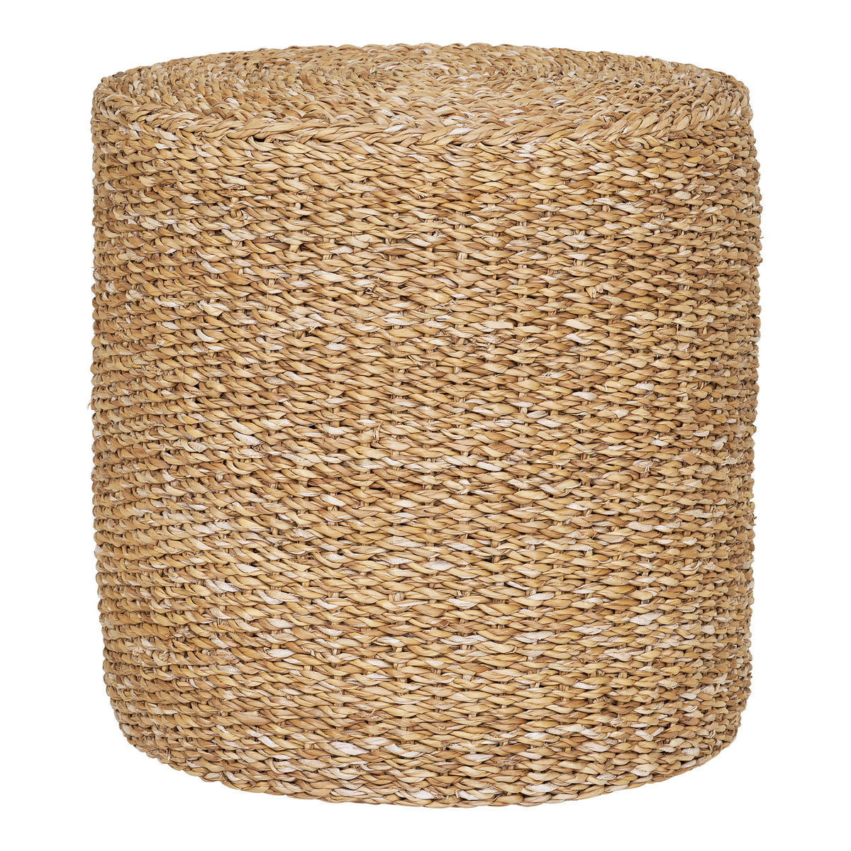 Rivera Ottoman - Ottoman, seagrass/cotton, natural, ø40x40 cm