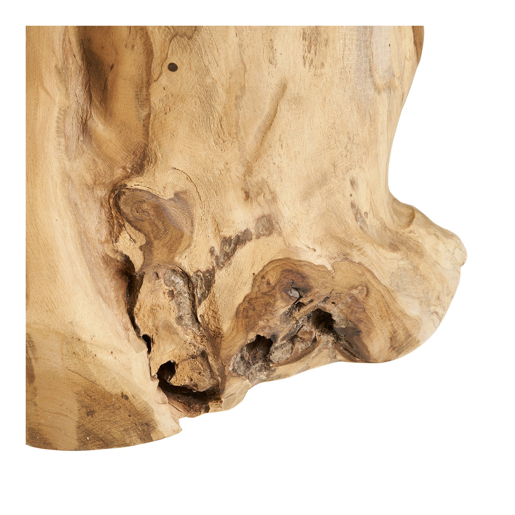 Palena Bijzettafel - Bijzettafel, teak, naturel Ø40x45 cm