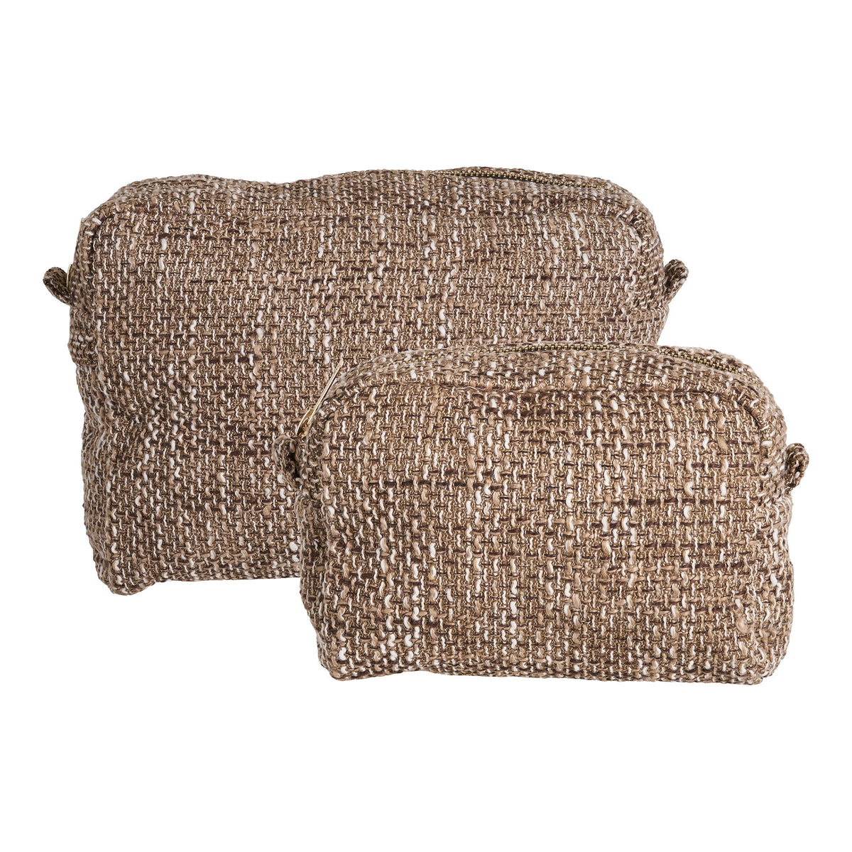 Safi Toiletry Bags - Toiletry bags, brown mix, set of 2