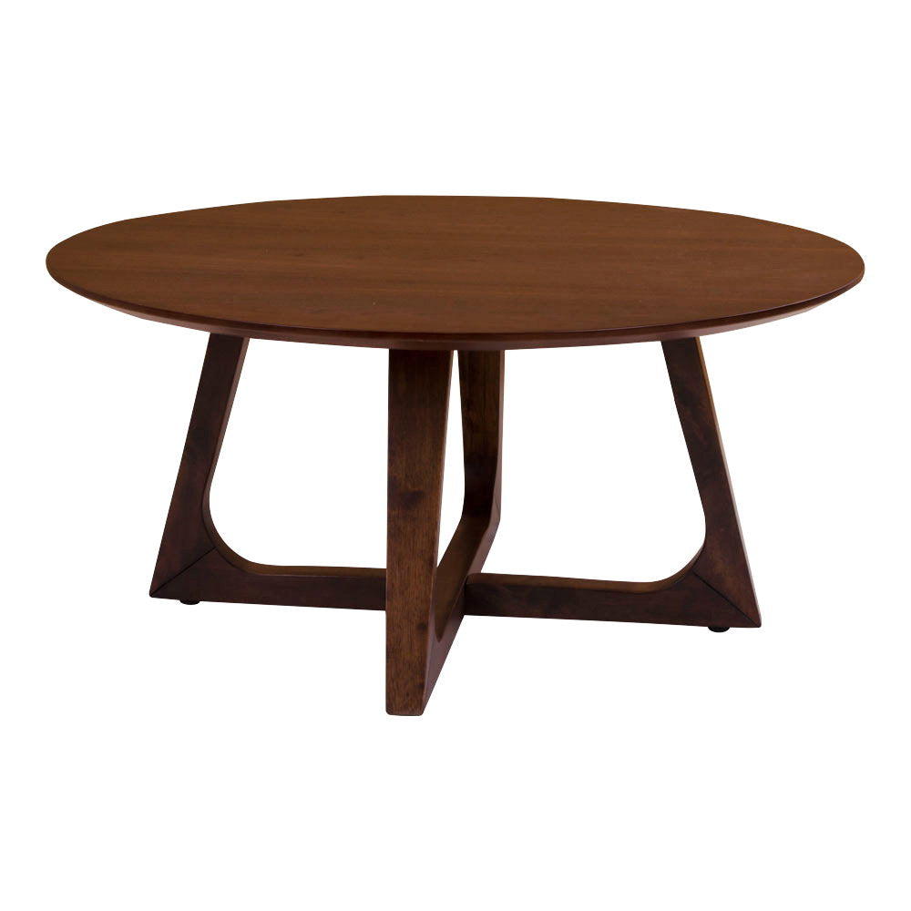 Hellerup Salontafel - Walnootfineer Ø75x36 cm