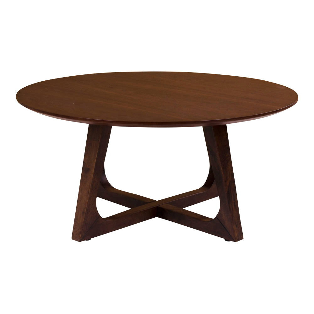 Hellerup Salontafel - Walnootfineer Ø75x36 cm