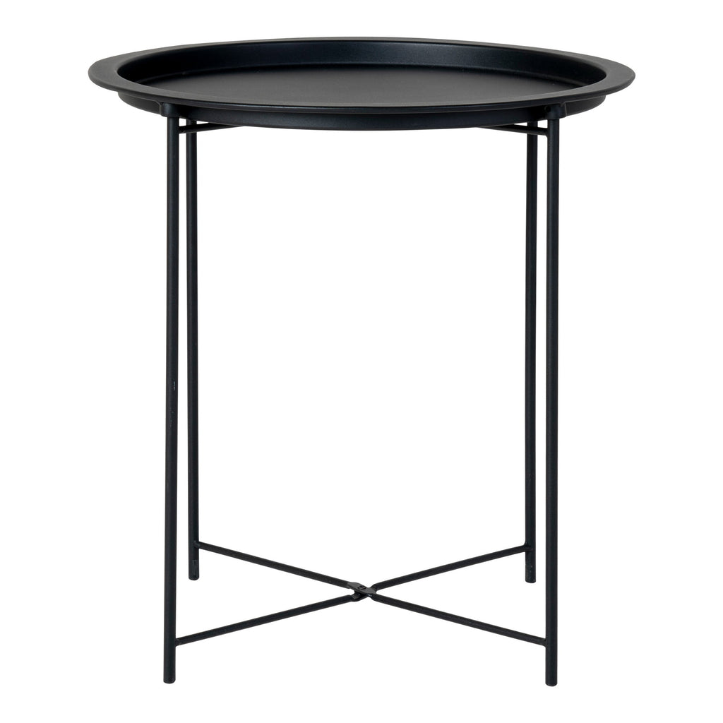 Bastia Side Table - Steel side table, black Ø47x50 cm