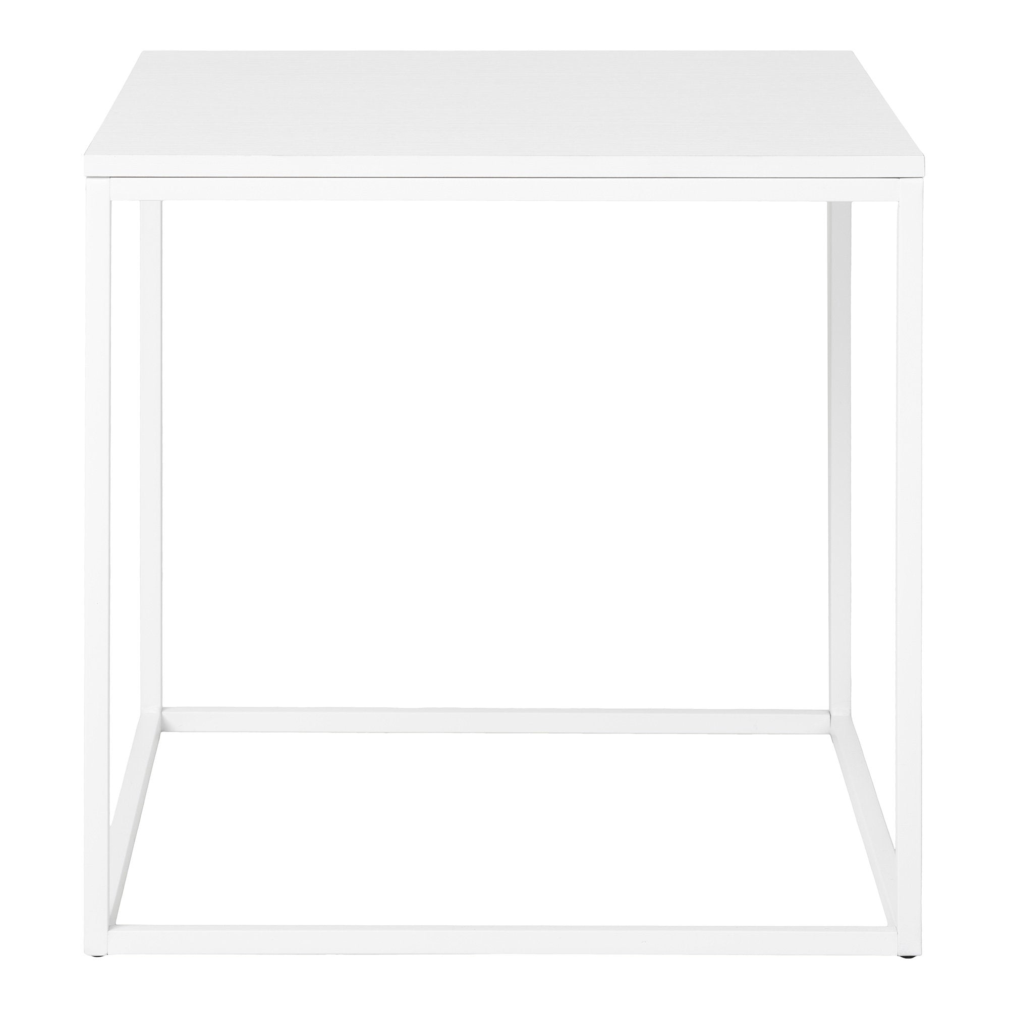 Ita Side Table - Side table, white, white frame 45x45x45 cm