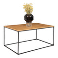 Vita Salontafel - Eikenlook, zwart frame 60x90x45 cm