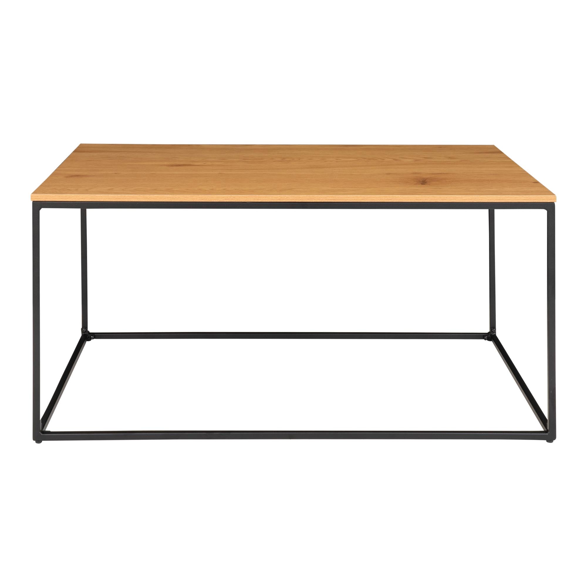Vita Salontafel - Eikenlook, zwart frame 60x90x45 cm