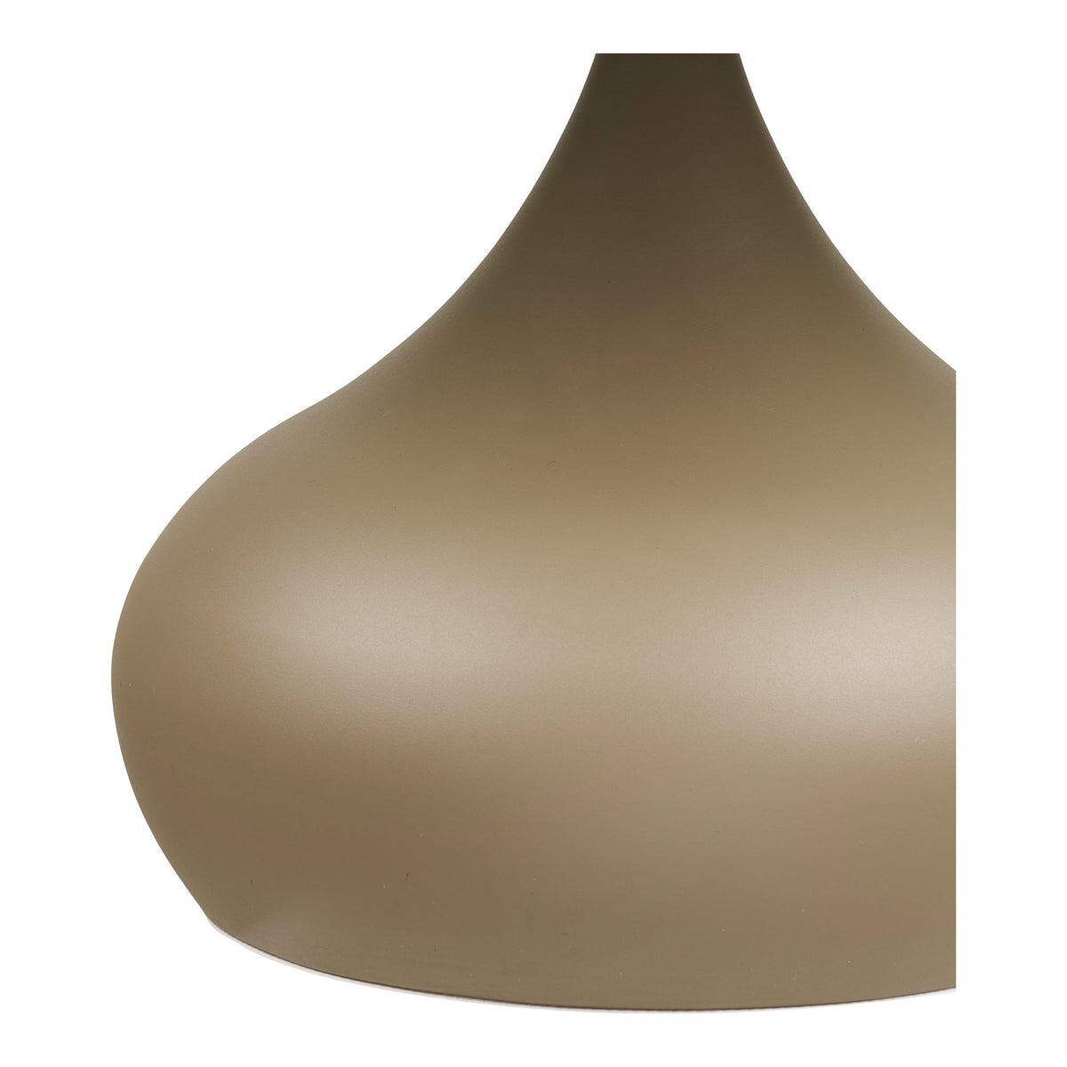 Pienza Coffee Table - Coffee table, metal/tempered glass, khaki, ø70x42 cm