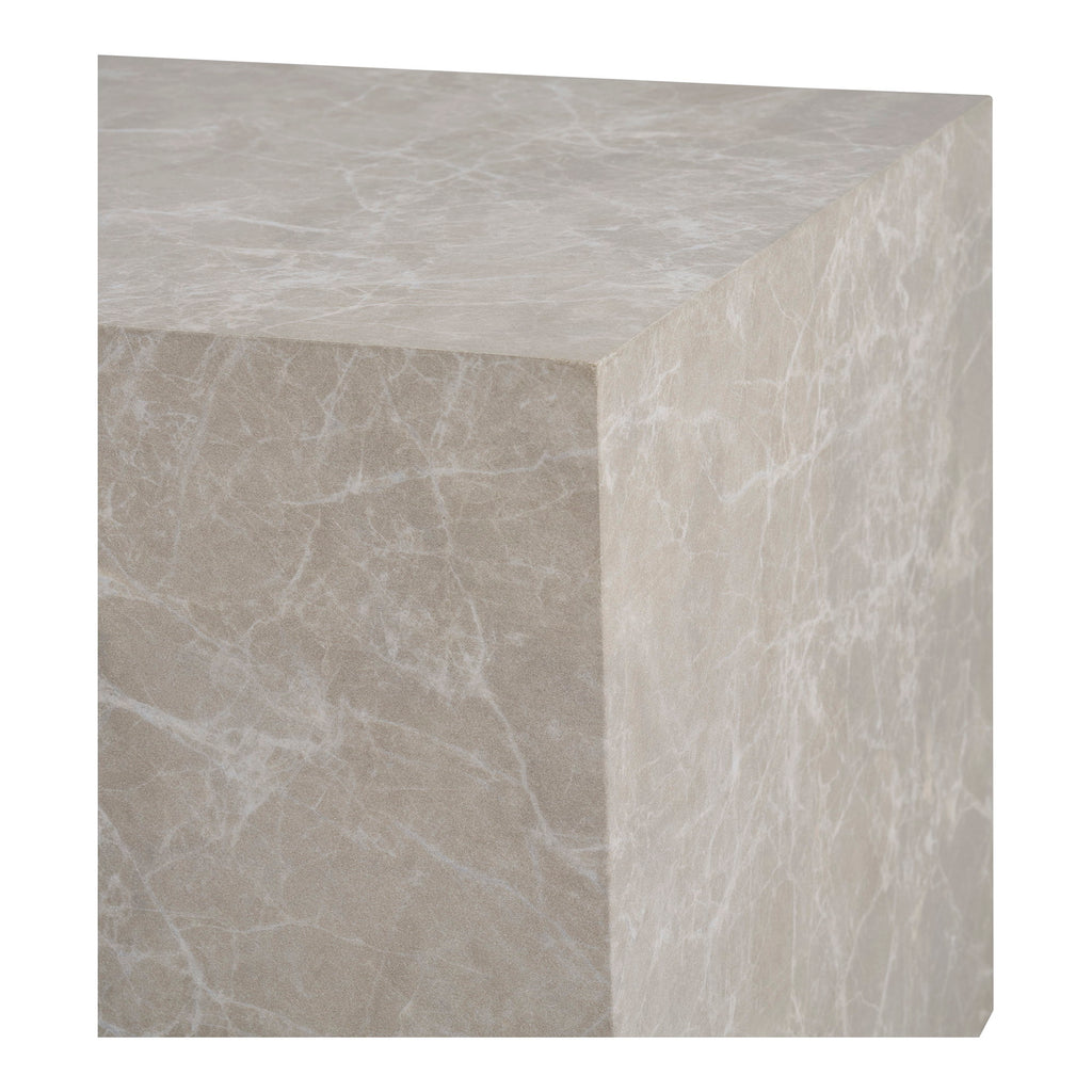 Prague Salontafel - Marmerlook, beige (set van 2)