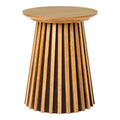 Osaka Side Table - Side table, oak veneer, natural Ø40x50 cm