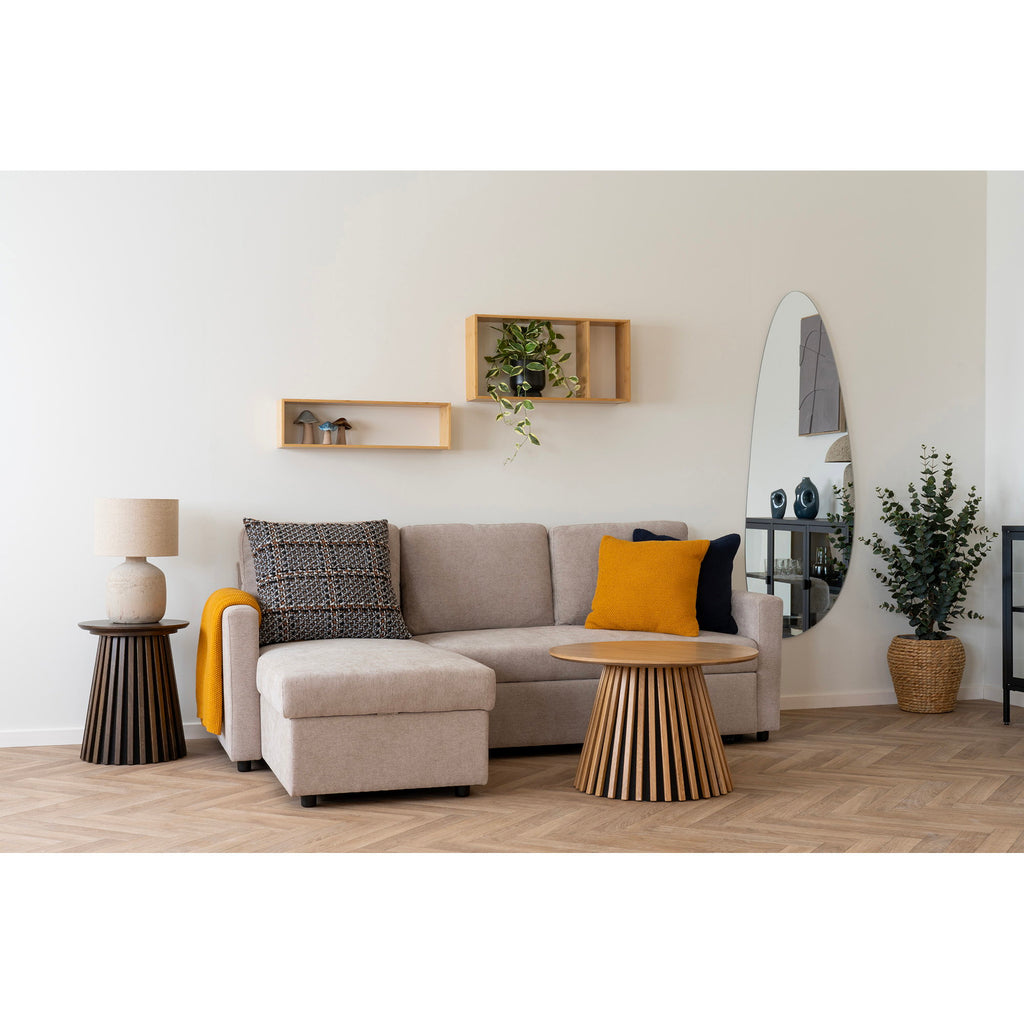 Osaka Salontafel - Eikenfineer, naturel Ø70x45 cm