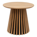 Osaka Side Table - Side table, oak veneer, natural Ø50x45 cm