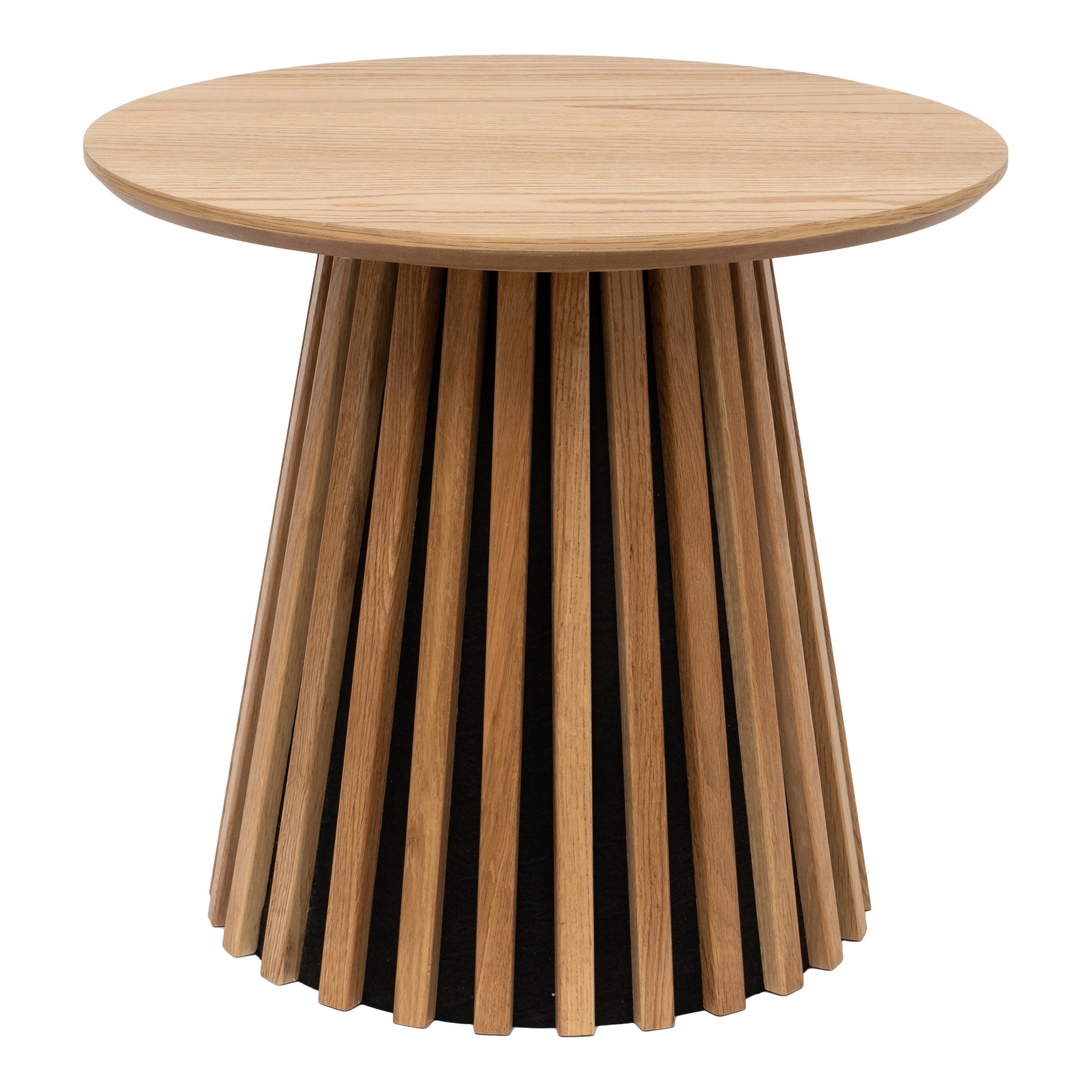 Osaka Side Table - Side table, oak veneer, natural Ø50x45 cm