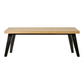 Amora Salontafel - Eikenfineer met visgraatpatroon 60x120x42 cm