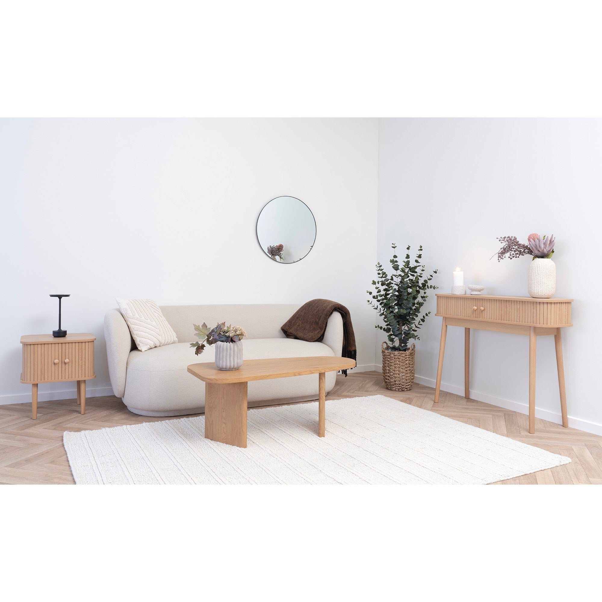 Melo Salontafel - Naturel 50x100x41 cm