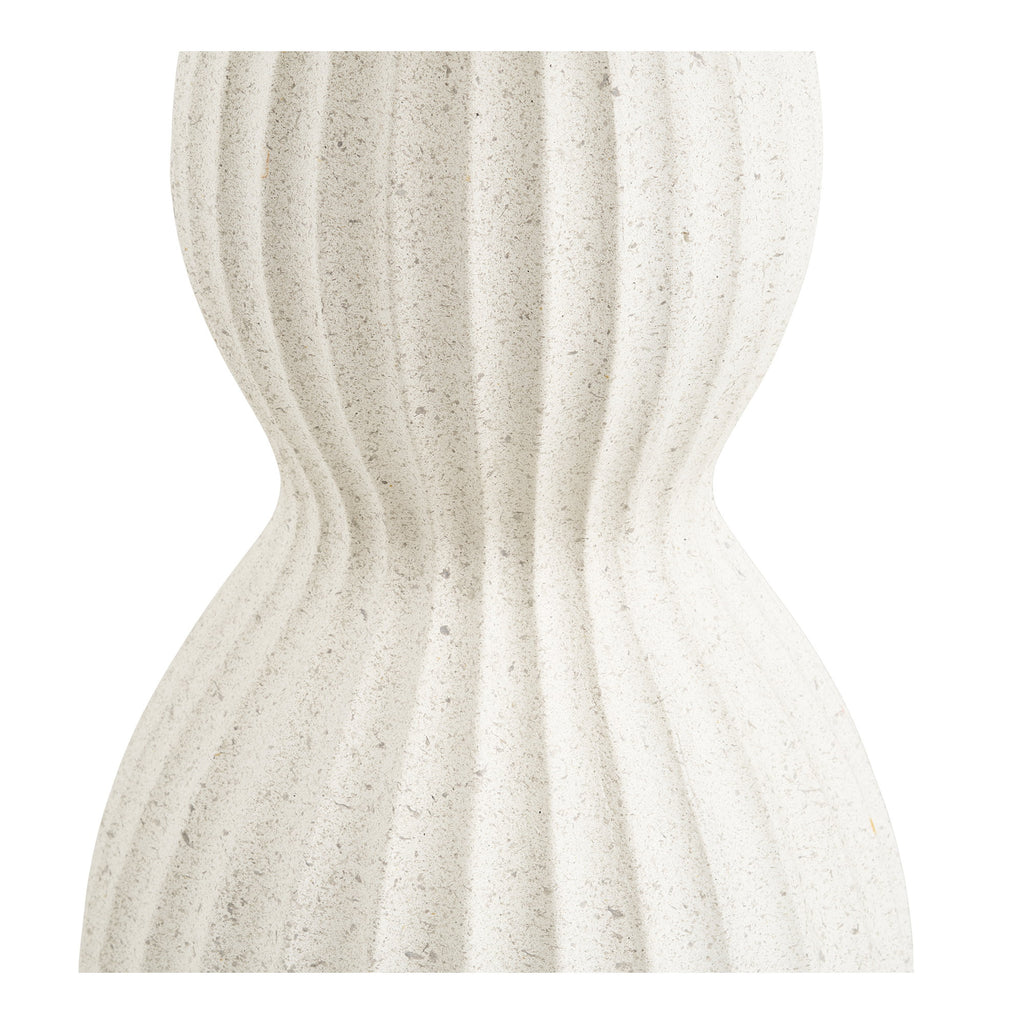 Newtown Side Table - Side table, fiberclay, white Ø40x55 cm