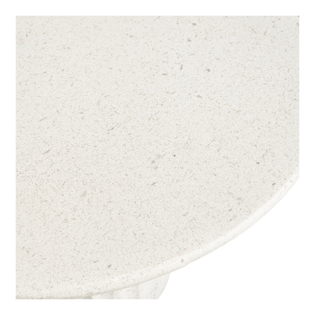 Newtown Side Table - Side table, fiberclay, white Ø40x55 cm
