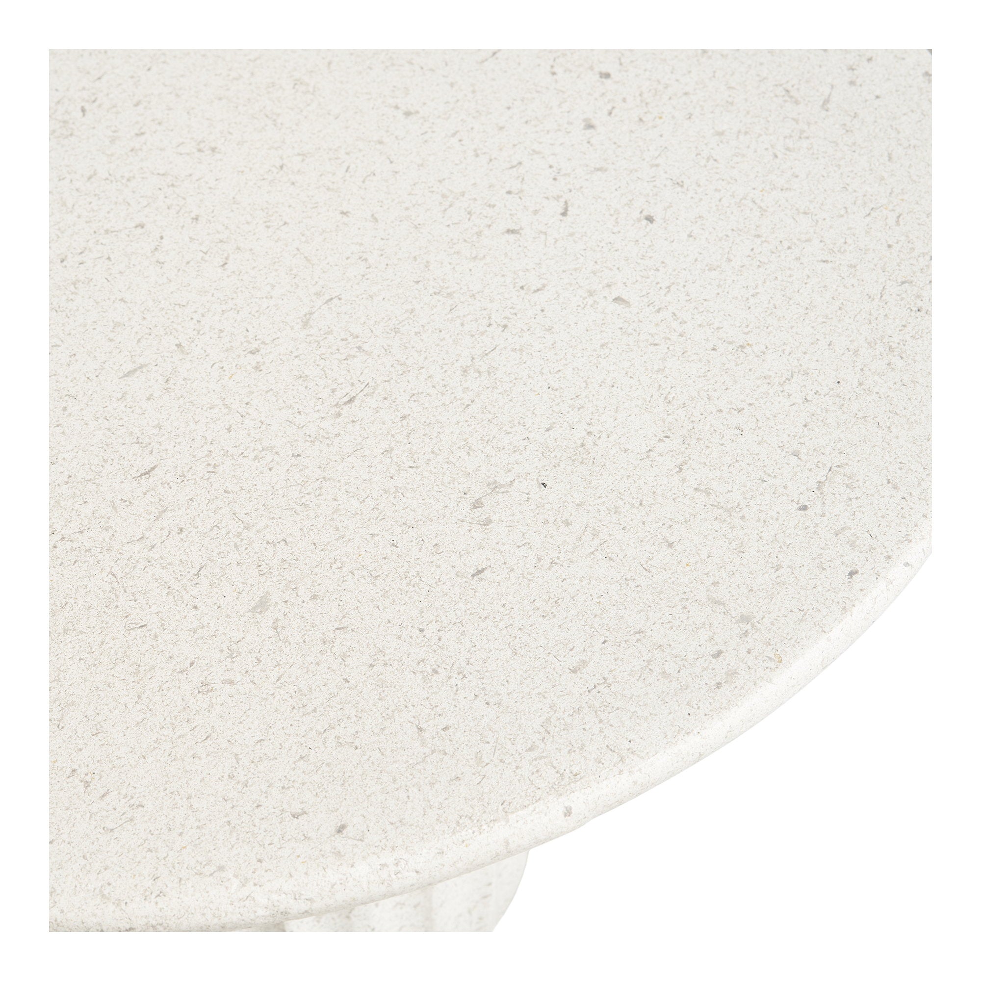 Newtown Side Table - Side table, fiberclay, white Ø40x55 cm