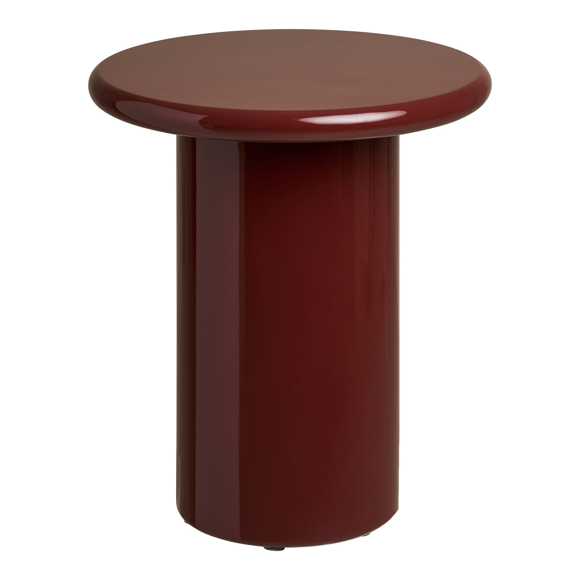Otago Side Table - Side table, burgundy Ø45x50 cm