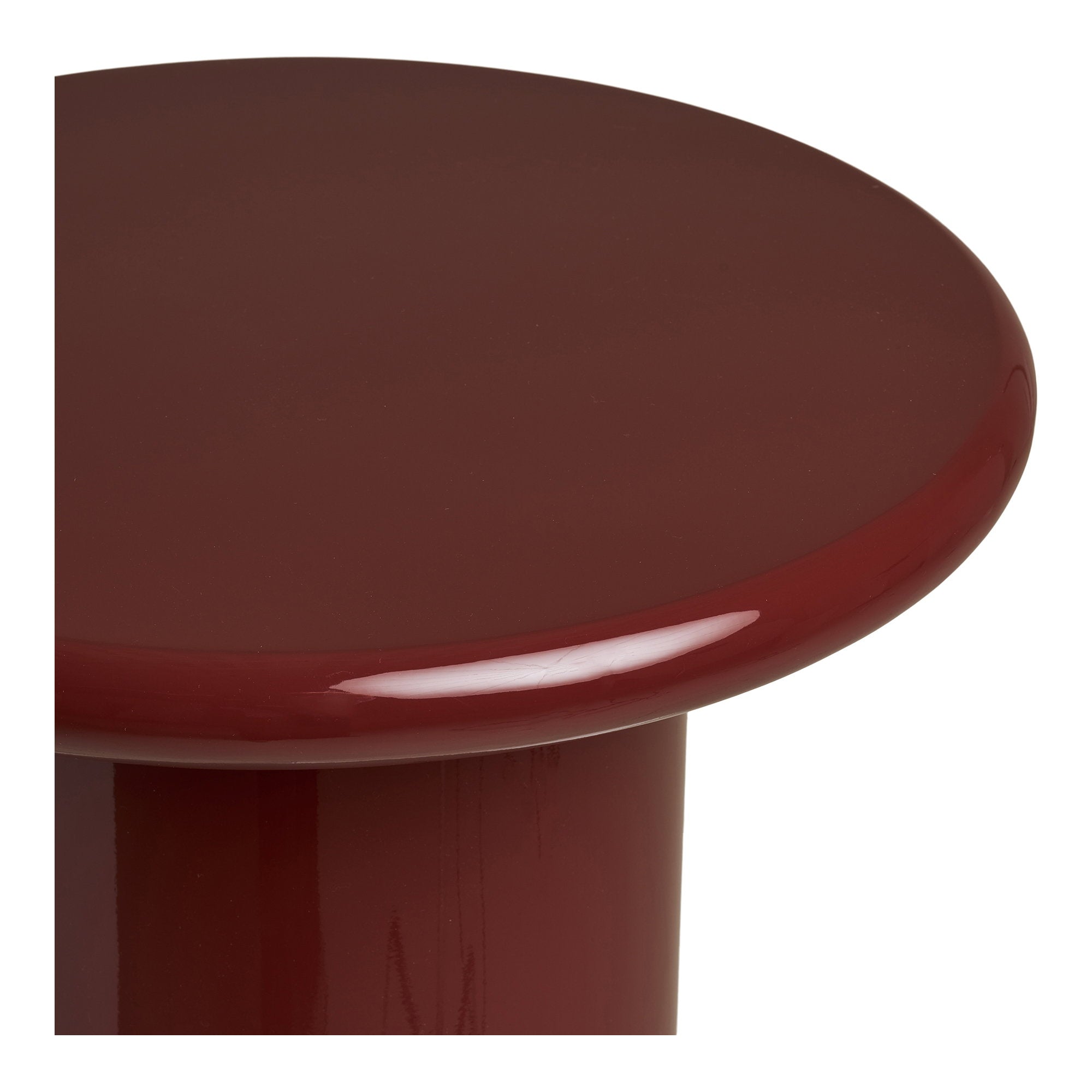 Otago Side Table - Side table, burgundy Ø45x50 cm