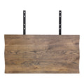 Verlengbladen voor 3 meter Toulon Eettafel - Set van 2 verlengbladen, golvende rand, eikenhout, gerookt