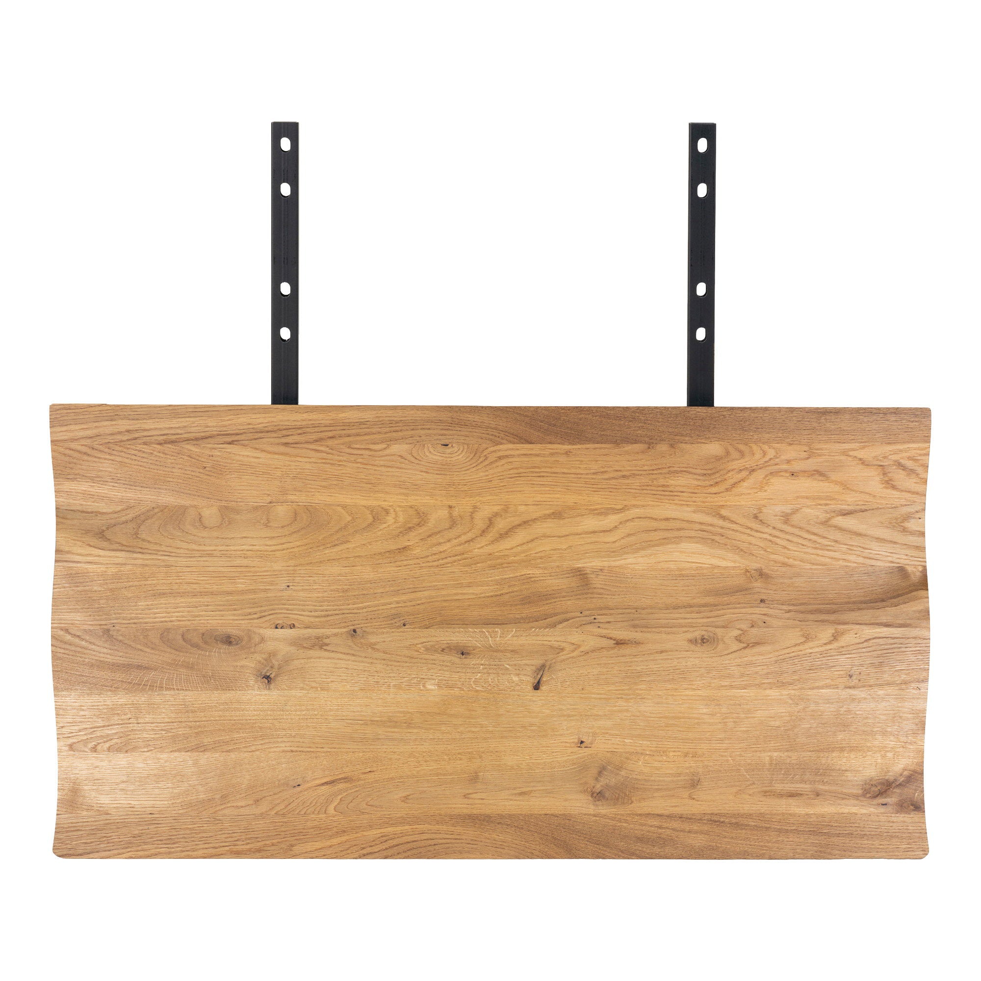 Verlengbladen voor 3 meter Toulon Eettafel - Set van 2 verlengbladen, golvende rand, eikenhout, naturel